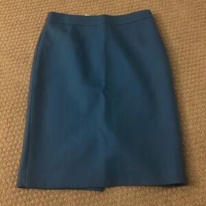 J. Crew blue pencil skirt. Size 2.